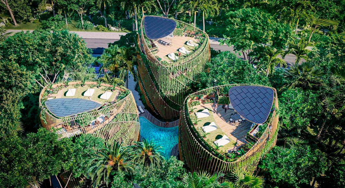 Архітектура майбутнього: мексиканські архітектори розробили п’ятиповерхові «зелені» будинки з інноваційною структурою