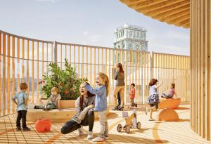 Будівництво унікального дитячого садка в Мюнхені: проект Kéré Architecture втілює ідеї гри та екологічності